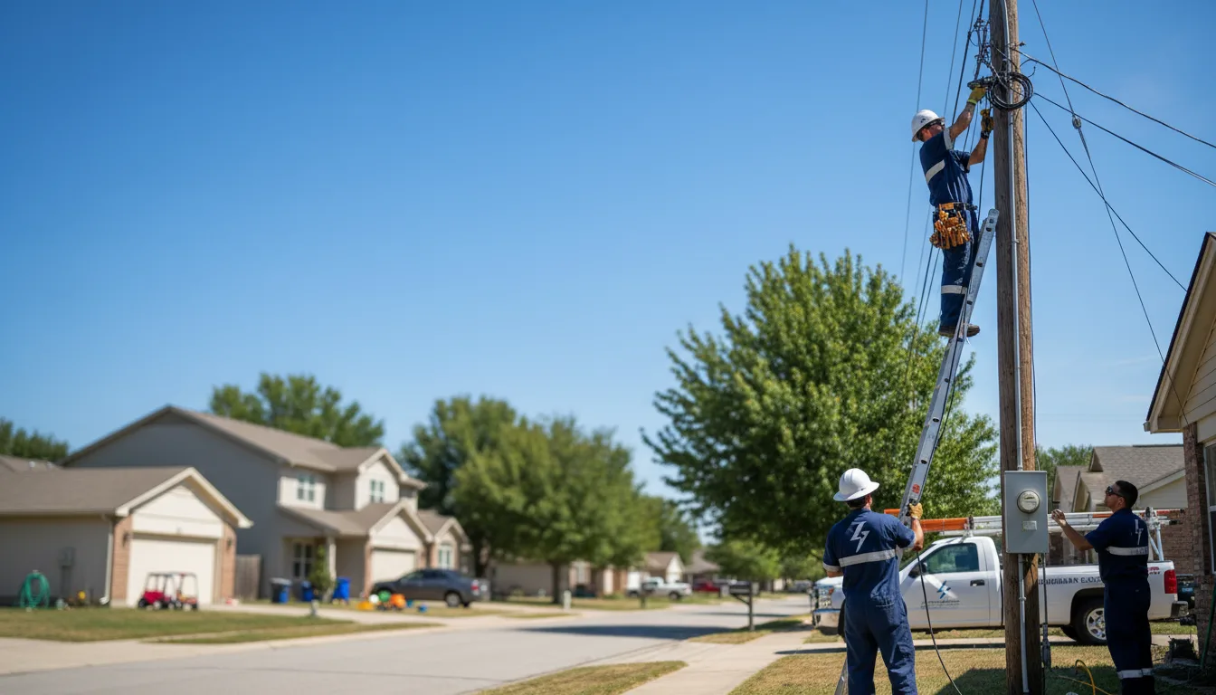 Residential electrician providing installation services in Pentress, WV